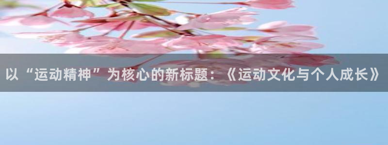 vsport体育官网下载平台是正规平台吗：以“运动精神”为核