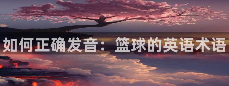vsport体育官网下载平台注册流程视频：如何正确发音：篮球