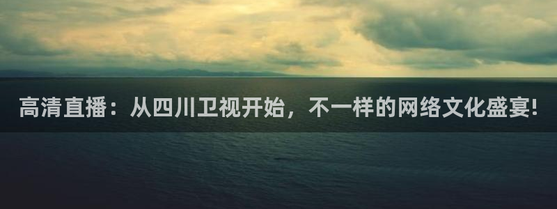 88看球直播nba免费官网：高清直播：从四川卫视开始，不一样的网络文化盛宴!